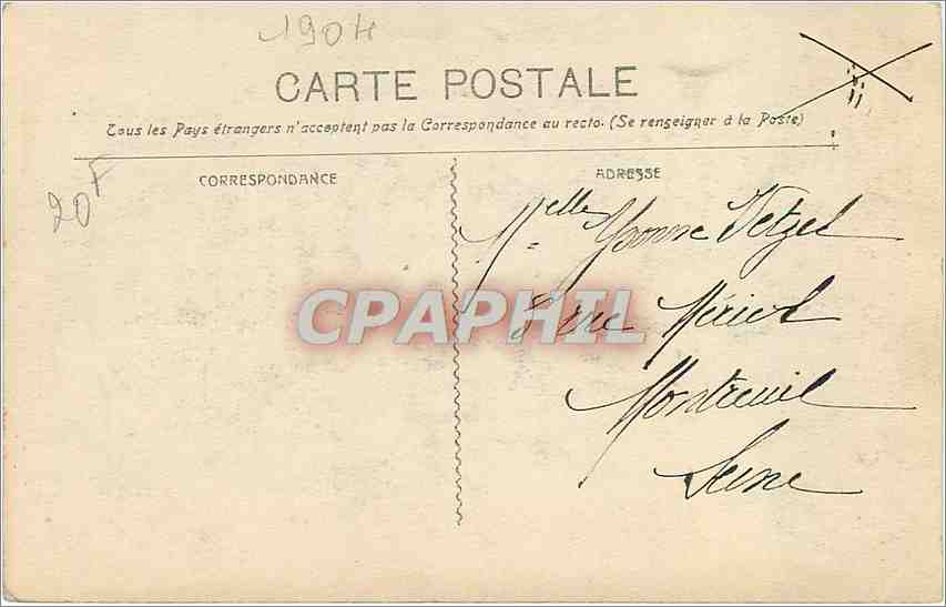 CPA Marseille Le Chateau d'If  — Verso