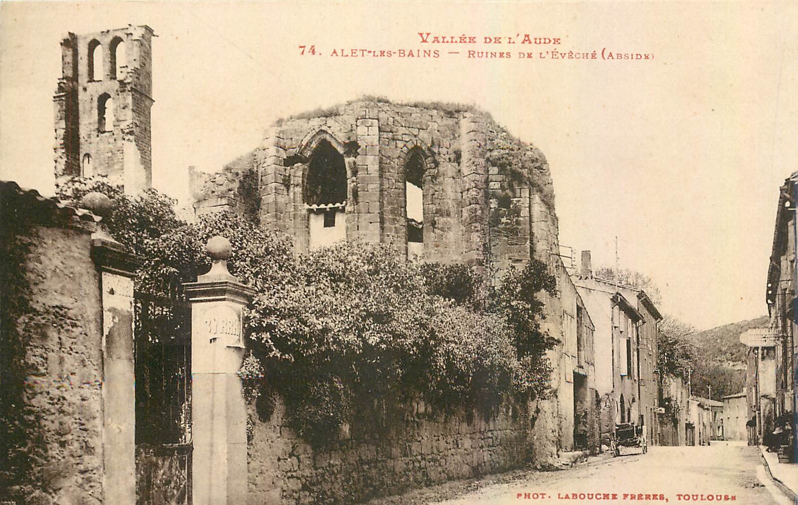 CPA Alet les Bains Ruines de l'Eveche Abside 