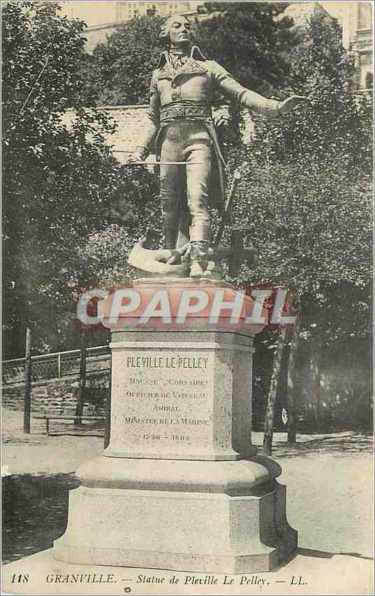 Statue de Pleville Le Pelley — Granville — LL. n°118