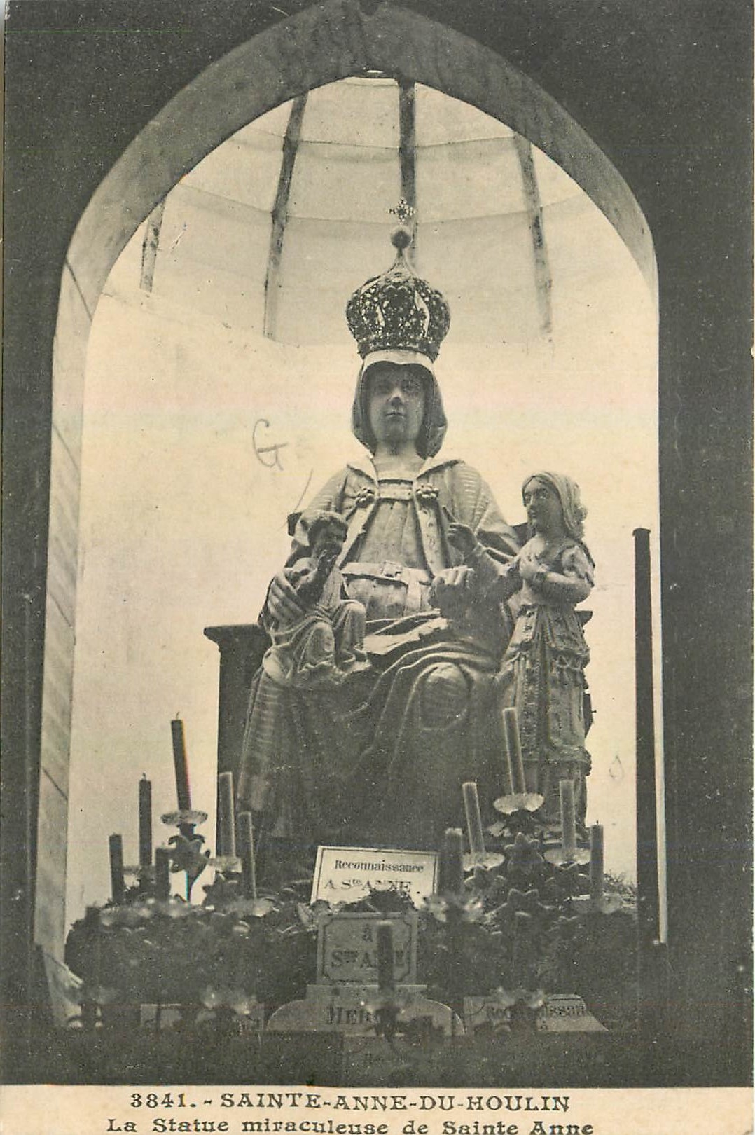 CPA Sainte Anne du Moulin La Statue miraculeuse de Sainte Anne 