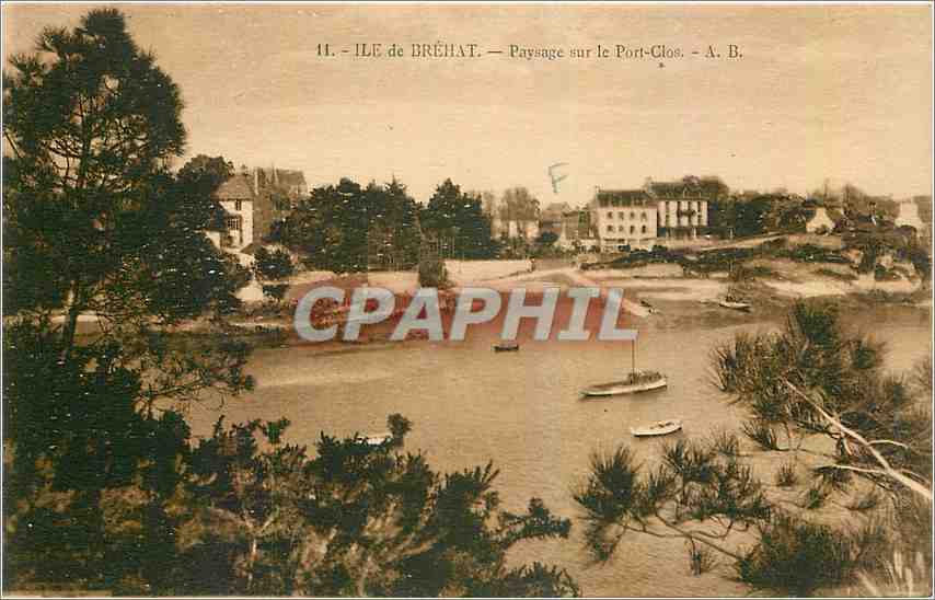 Île de Bréhat — Paysage sur le Port-Glos — A. B.
