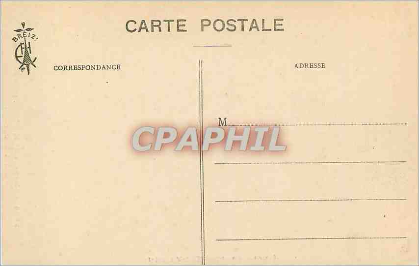 Chapelle de Kerfous, près Lannion — Saint Sébastien — Éditeur Breiz (Collection E. Hamonic) — Verso