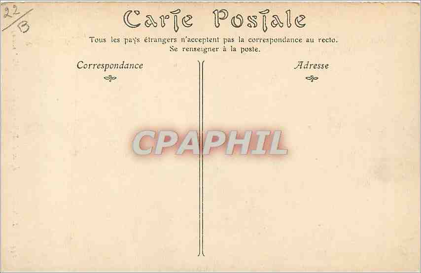 CPA Lannion Eglise de Brelevenez  — Back