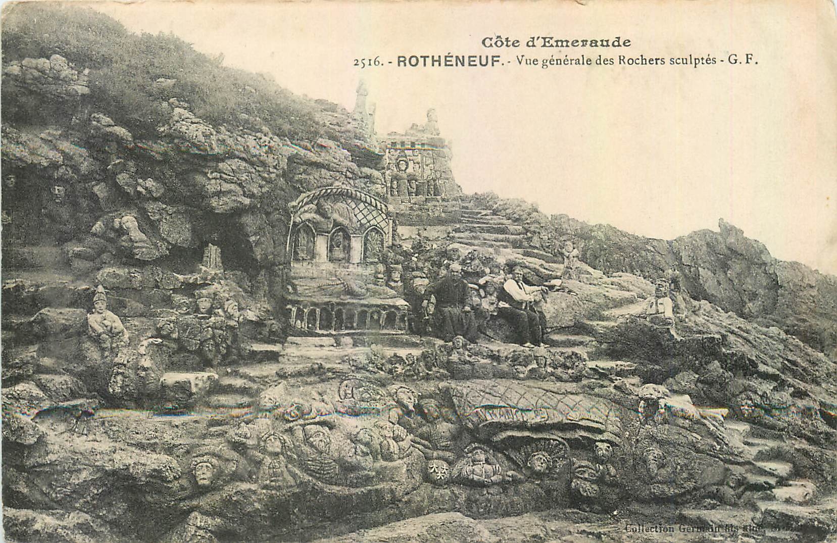 Côte d'Émeraude — Vue générale des Rochers sculptés — G.F. n°2516