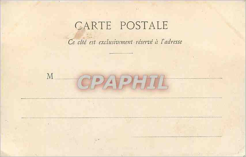 CPA Ile de Brehat Le Port Clos Bateaux — Verso