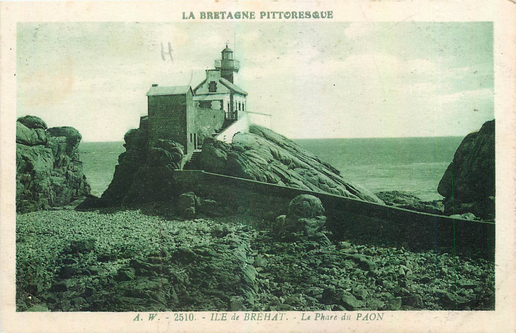 CPA Ile de Brehat Le Phare du Paon 