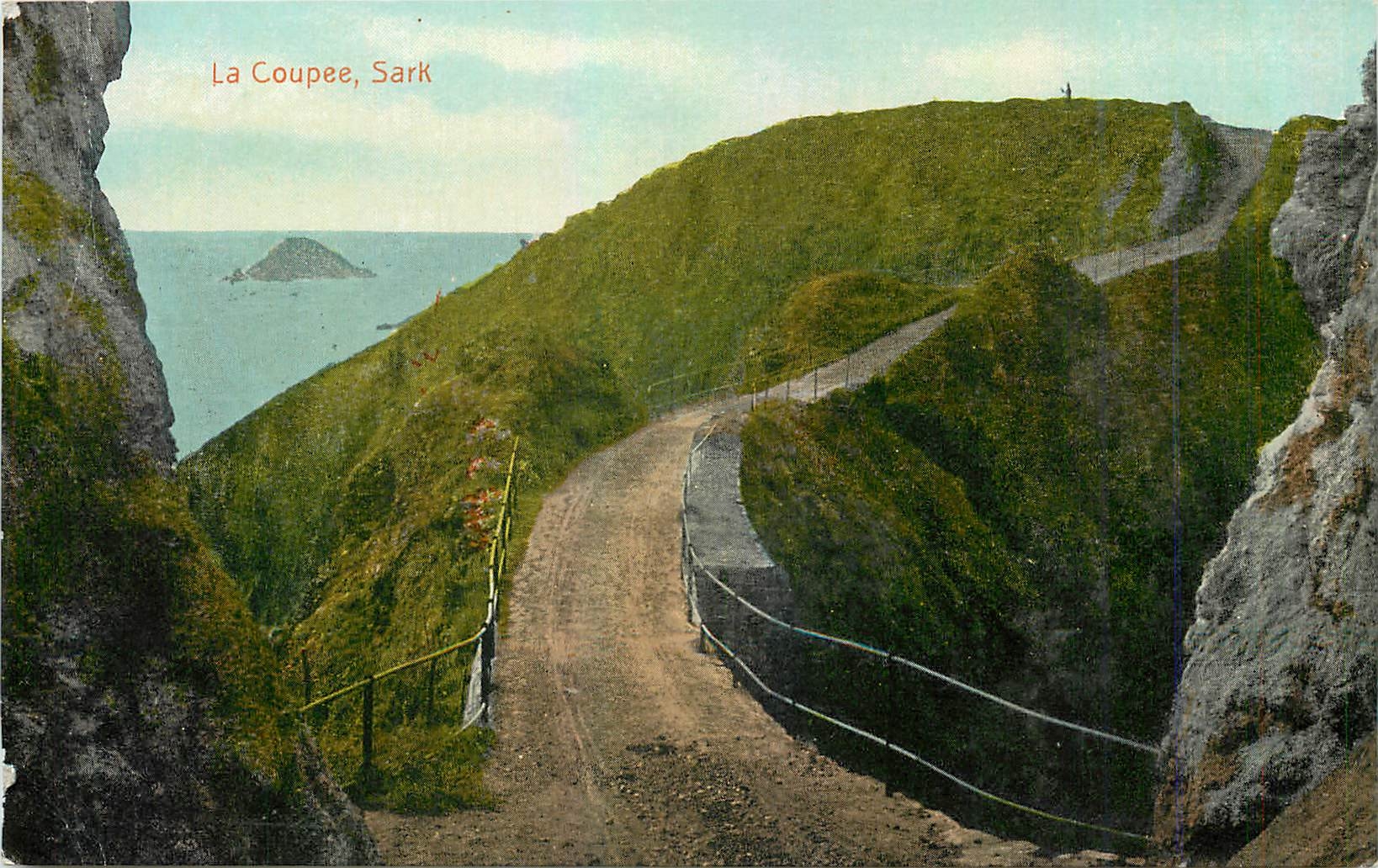 CPA La Coupee Sark 
