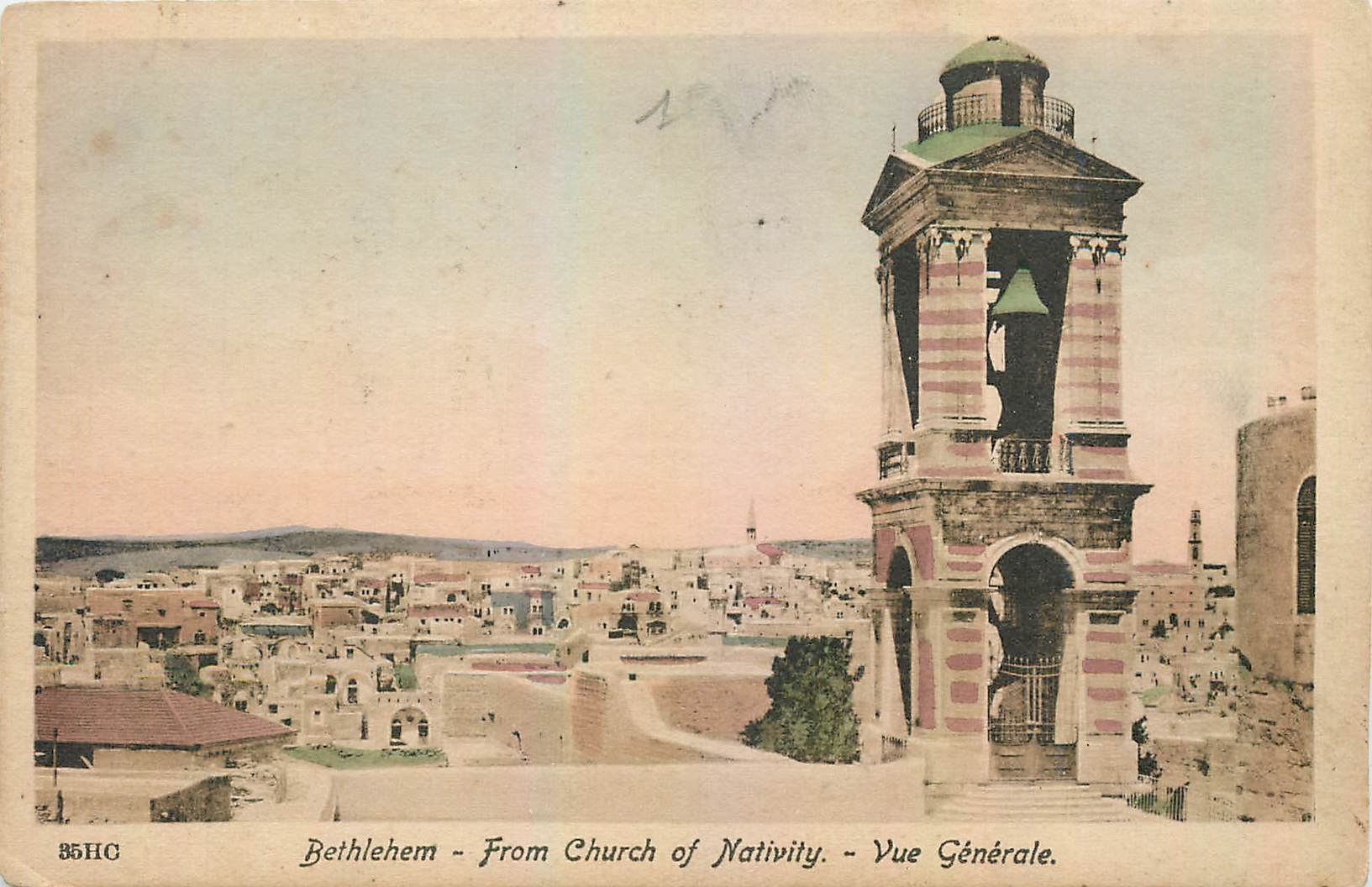 CPA Bethlehem From Church of Nativity Vue Generale 