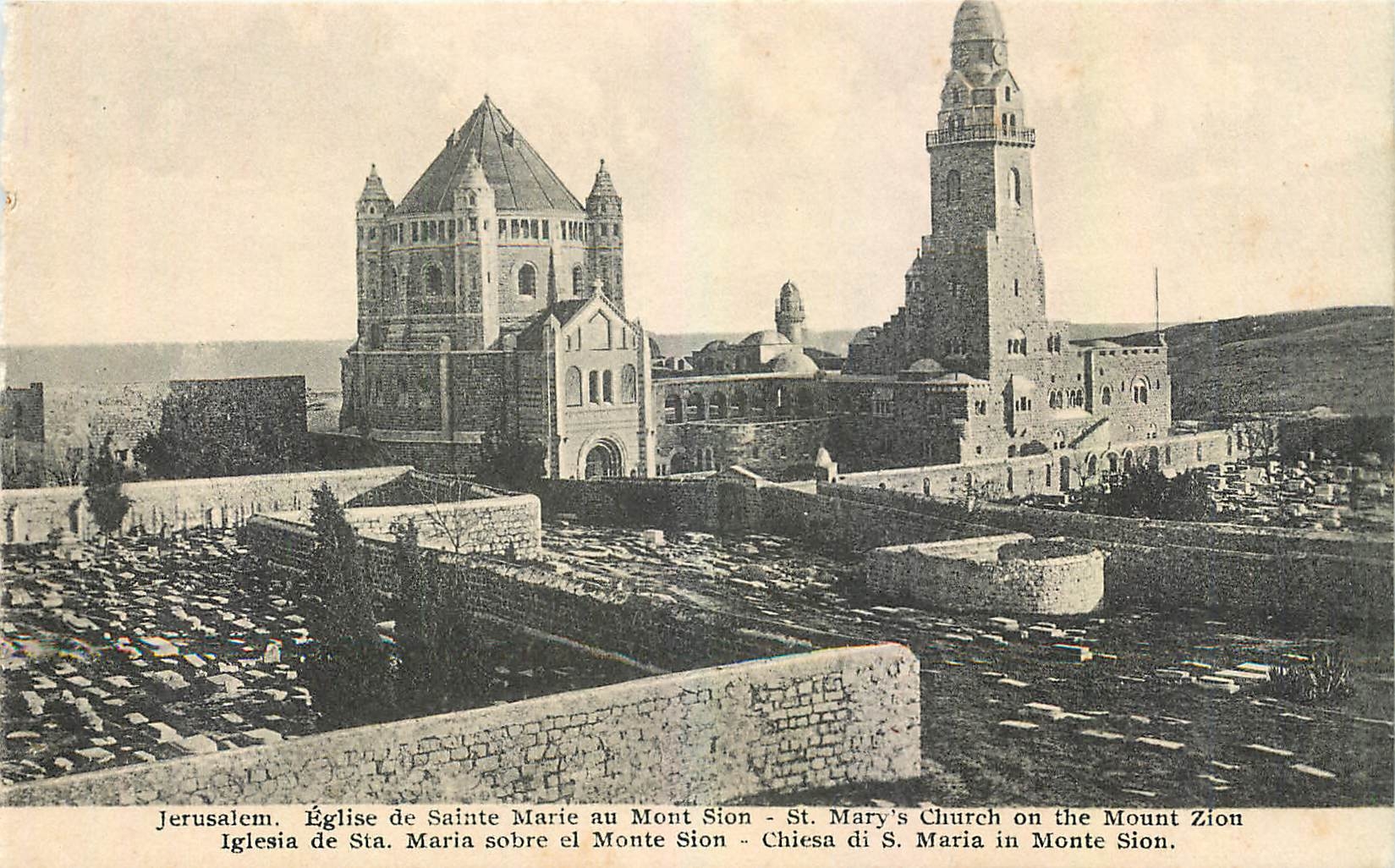 CPA Jerusalem Eglise de Sainte Marie au Mont Sion 