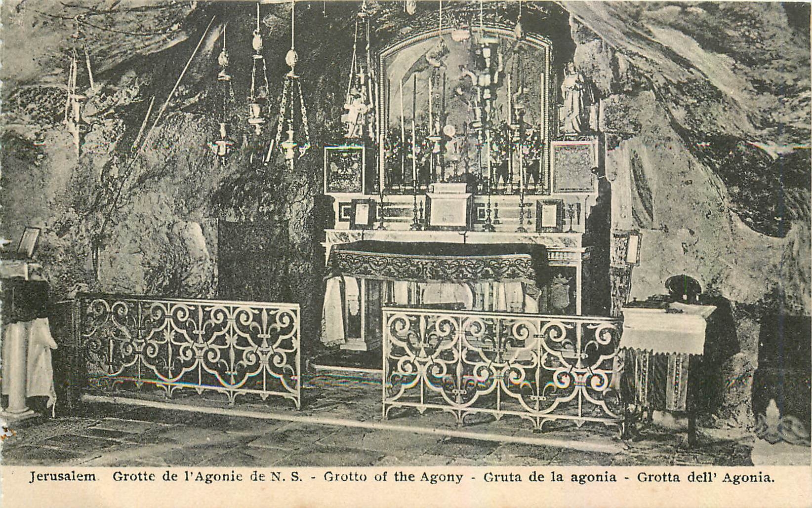 CPA Jerusalem Grotte de l'Agonie de NS 
