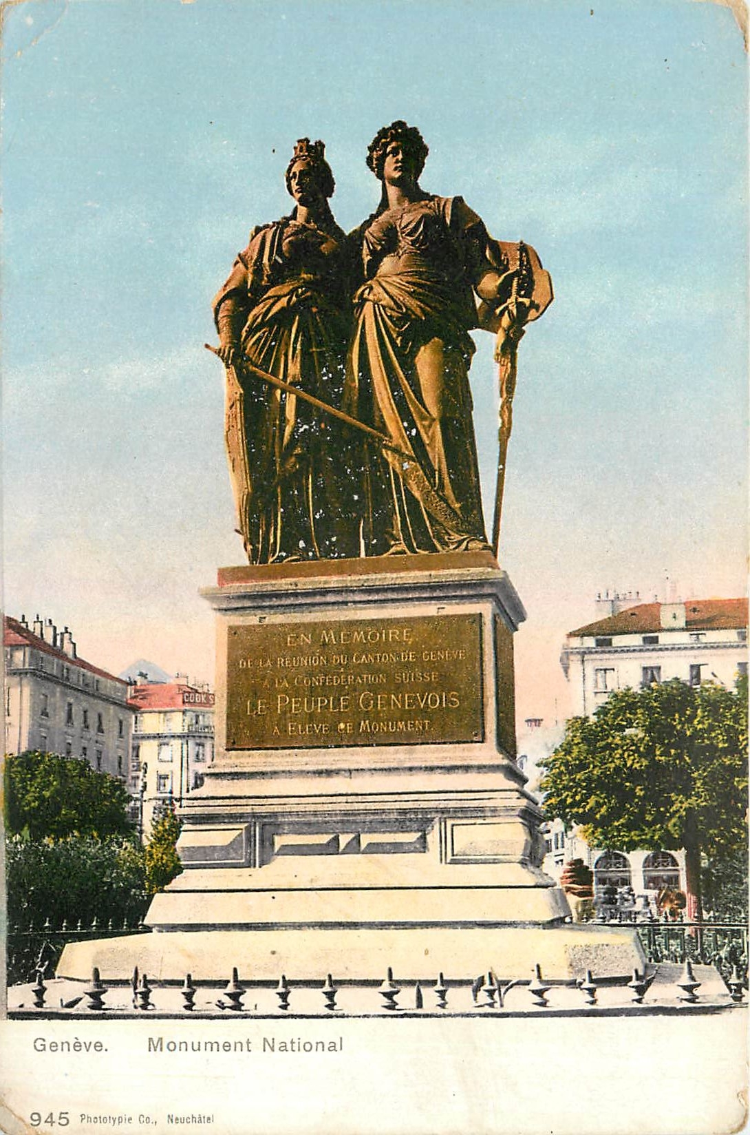 CPA Geneve Monument National 