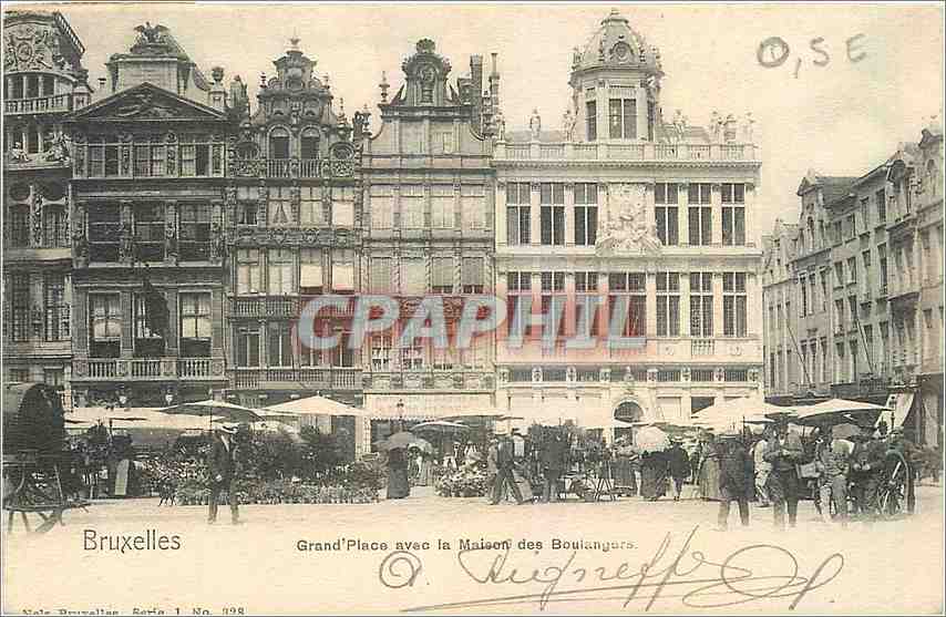 CPA Bruxelles Grand place avec la Maison des Boulanges 