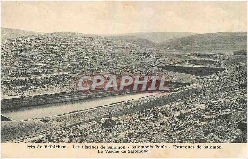 CPA Pres de Bethlehem Les Piscines de Salomon 