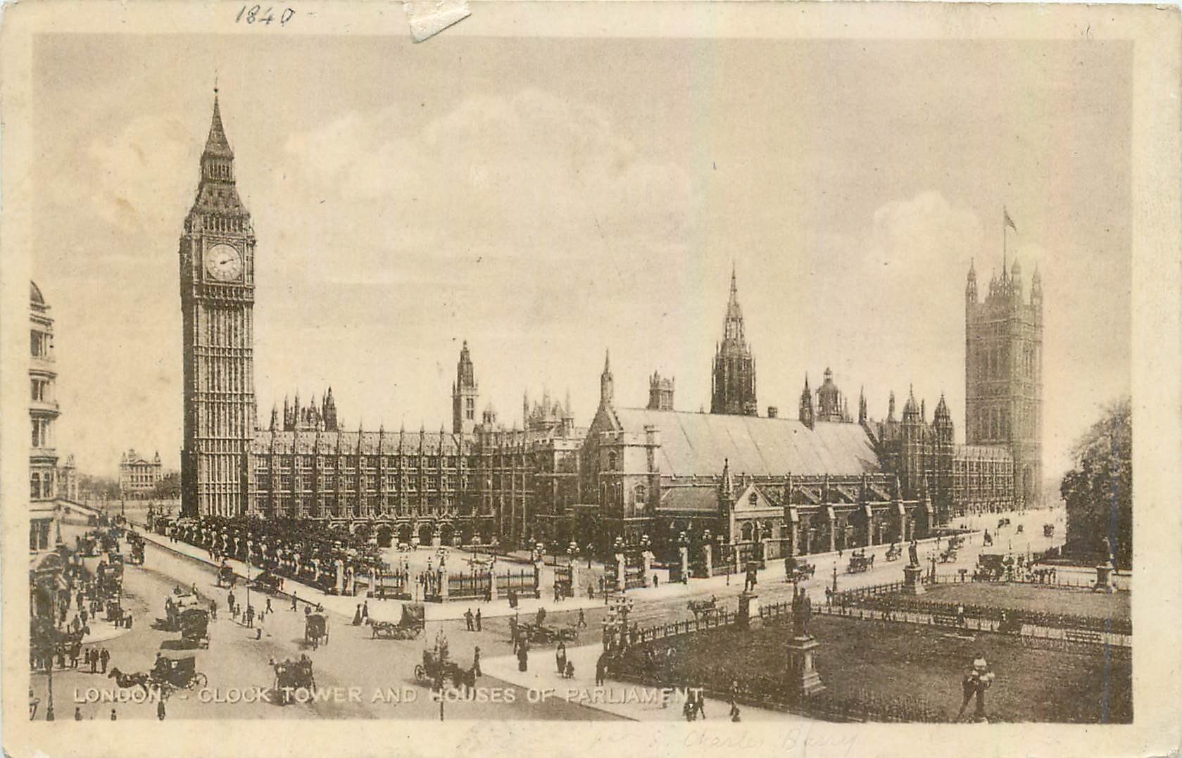 Londres — Tour de l'Horloge et Palais du Parlement — Charles B. (éditeur ?)