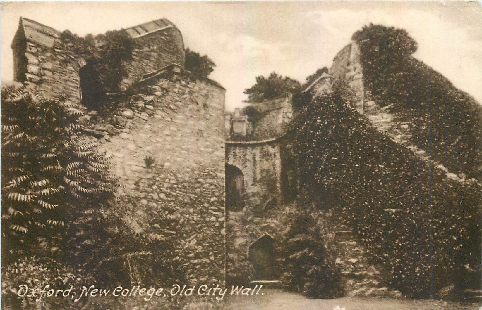 CPA Oxford New College Old City Wall 