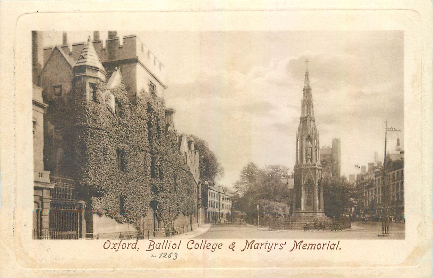 CPA Oxford Balliol College Martyrs Memorial 