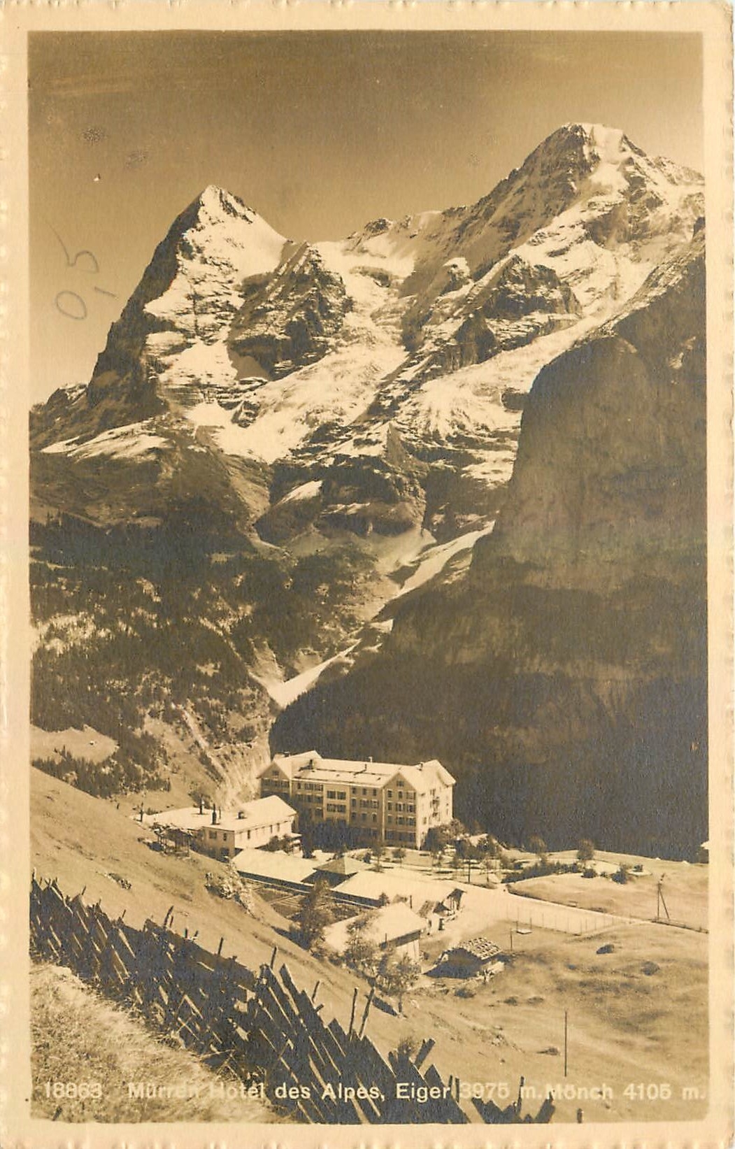 CPA Murren Hotel des Alpes 