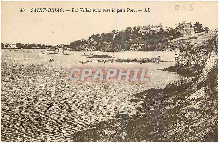 Saint-Briac — Les Villas vues vers le petit Port — LL