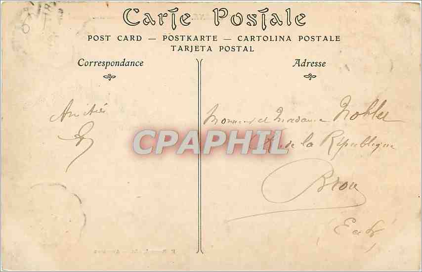 CPA Bagnoles de l'Orne Hotel de l'Etablissement Thermal  — Rückseite