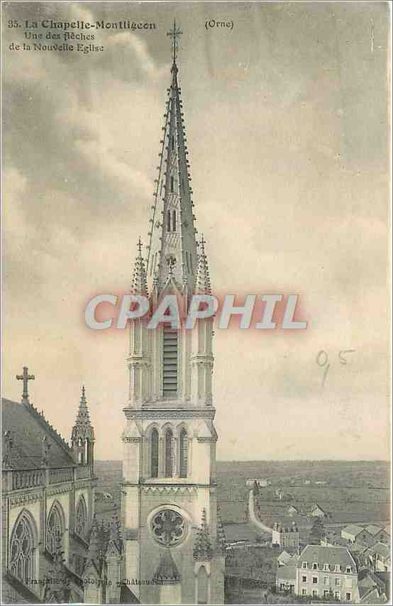 CPA La Chapelle Montlignon Une des fleches de la Nouvelle Eglise 