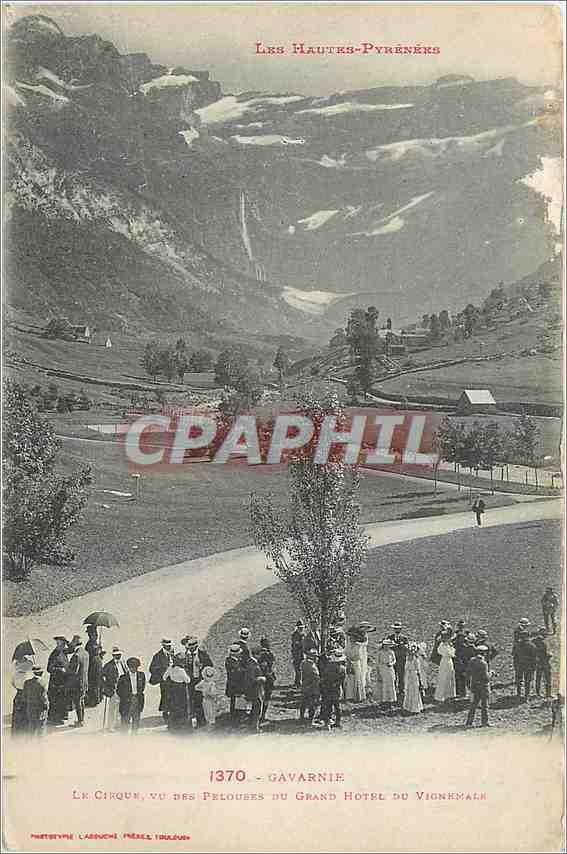 CPA Gavarnie Le Cirque vu des Pelouses du Grand Hotel du Vignemale 
