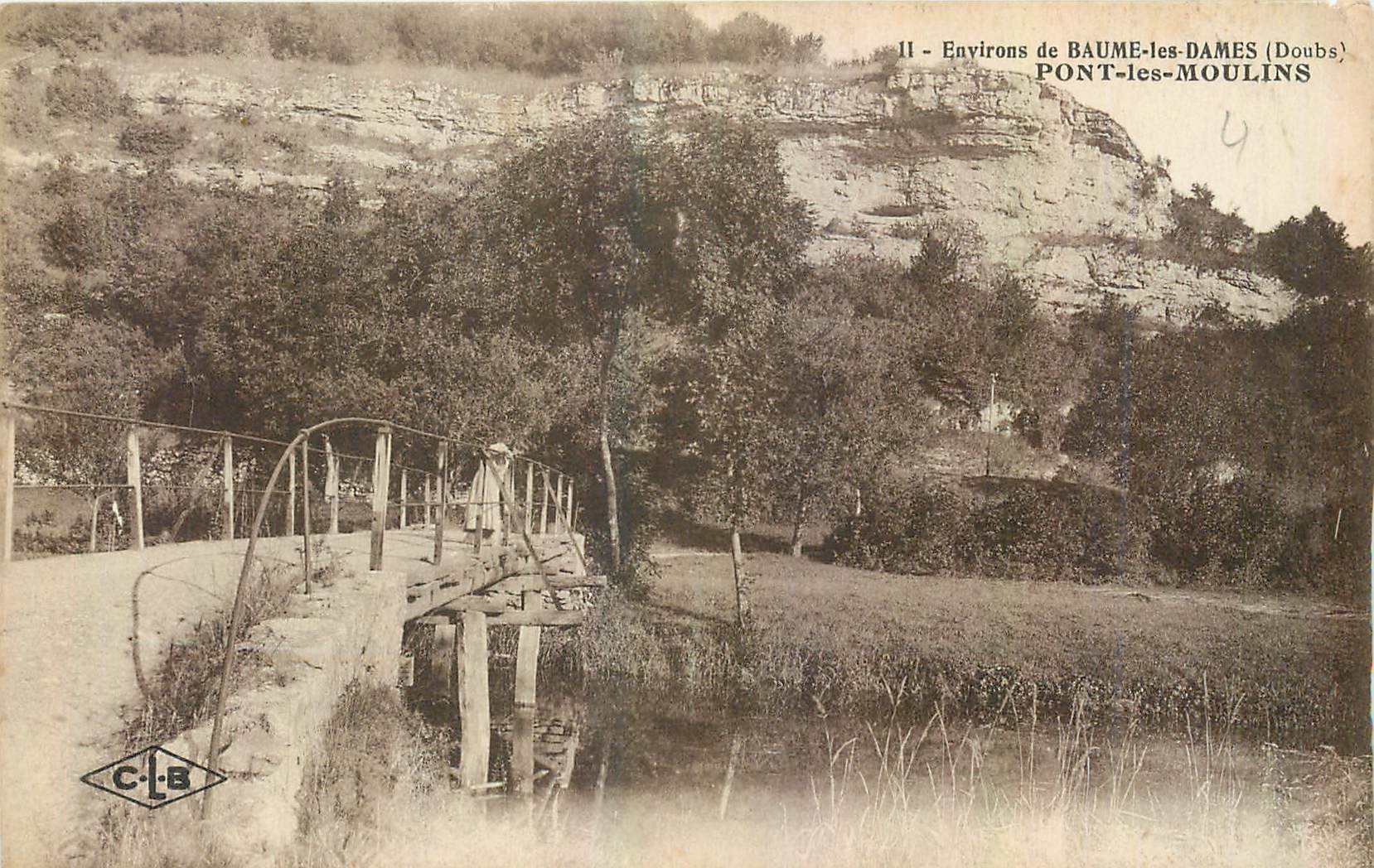 CPA Environs de Baume les Dames Doubs Pont les Moulins 