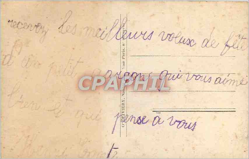 CPA Bonne Fete Enfant — Rückseite
