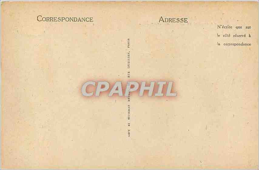 CPA Port Blanc C du N Le Rocher de la Sentinelle  — Rückseite