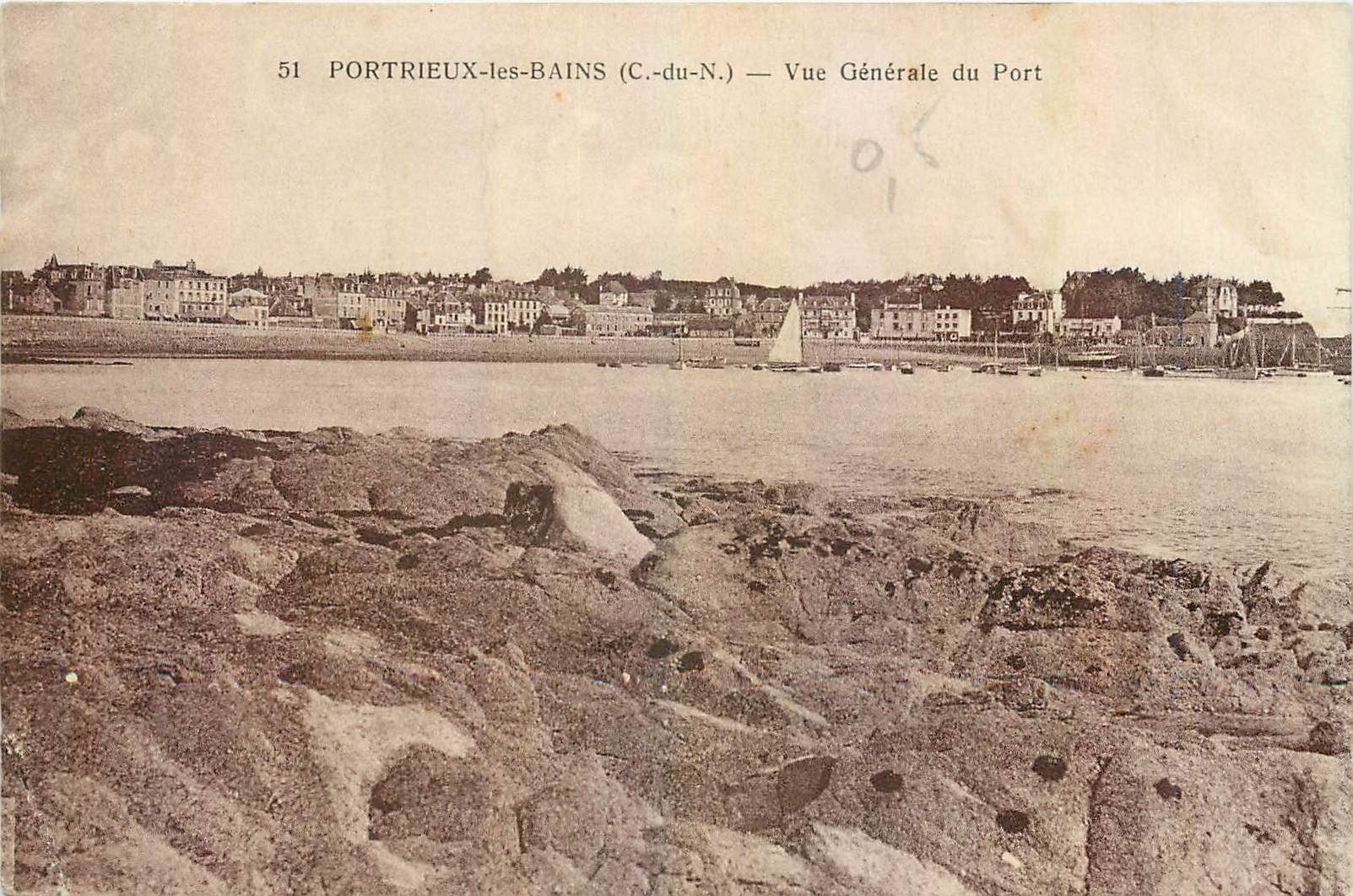 Portrieux-les-Bains (C.-du-N.) — Allgemeiner Blick auf den Hafen