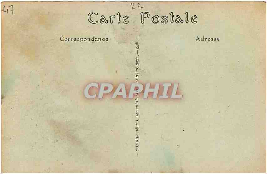 CPA Perros Guiec C du N La Pointe de Trestignel et les Villas  — Verso