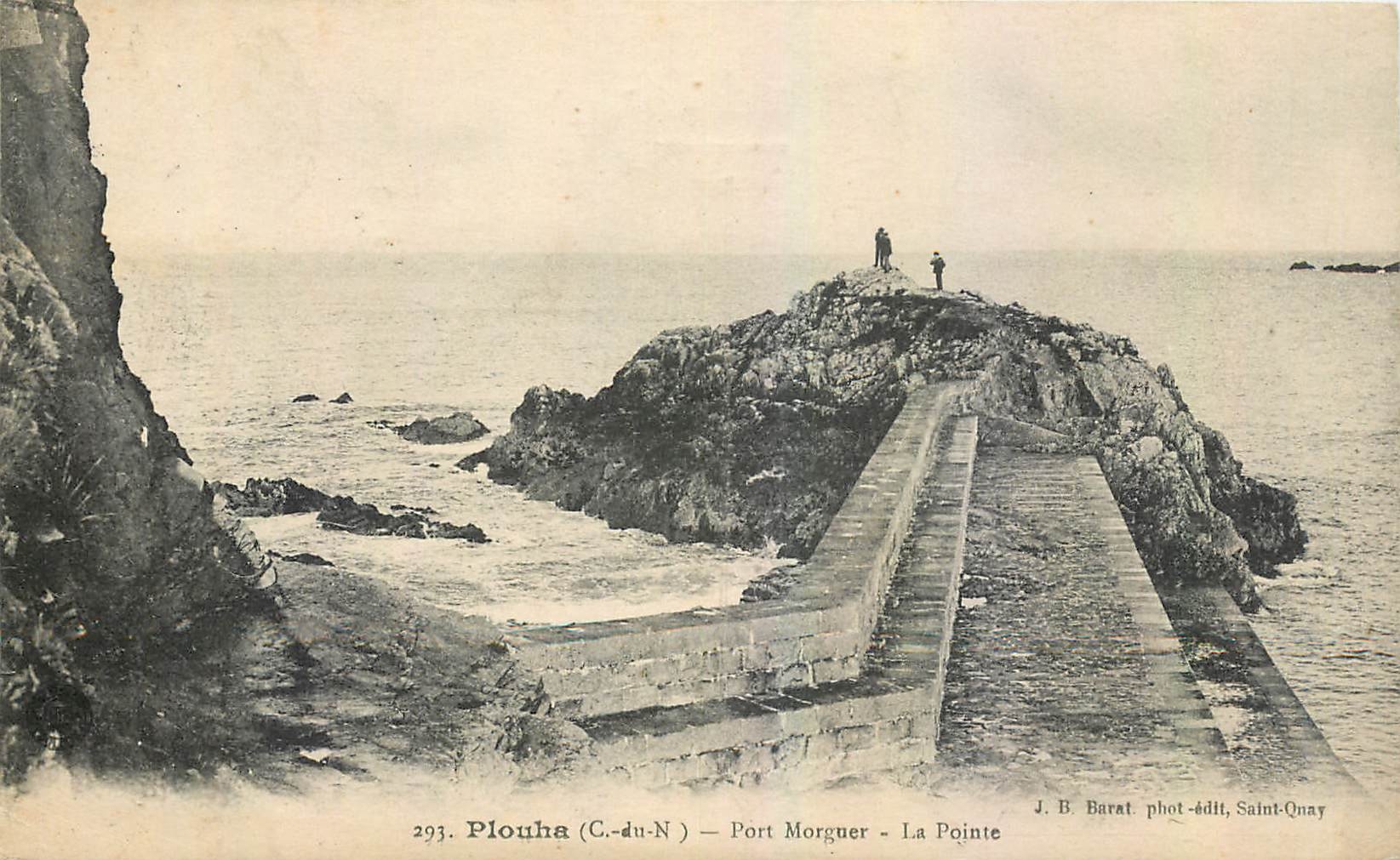 CPA Plouha C du N Port Morguer La Pointe 