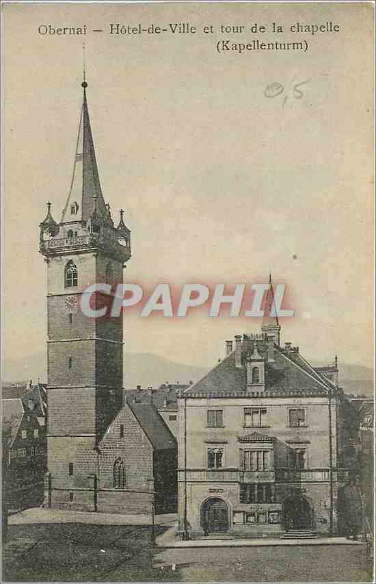 Obernai — Hôtel-de-Ville et tour de la chapelle (Kapellenturm)