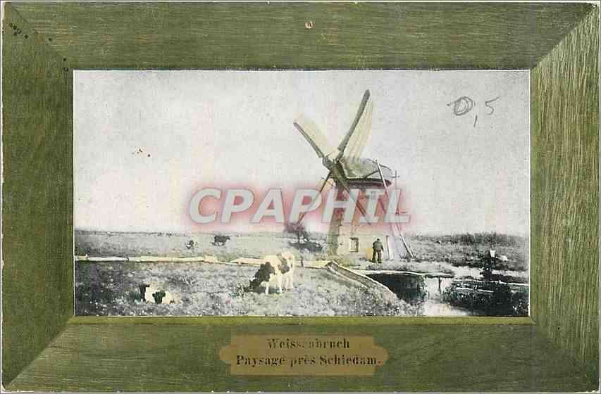 CPA Weissanbruch Paysage pres Schiedam 