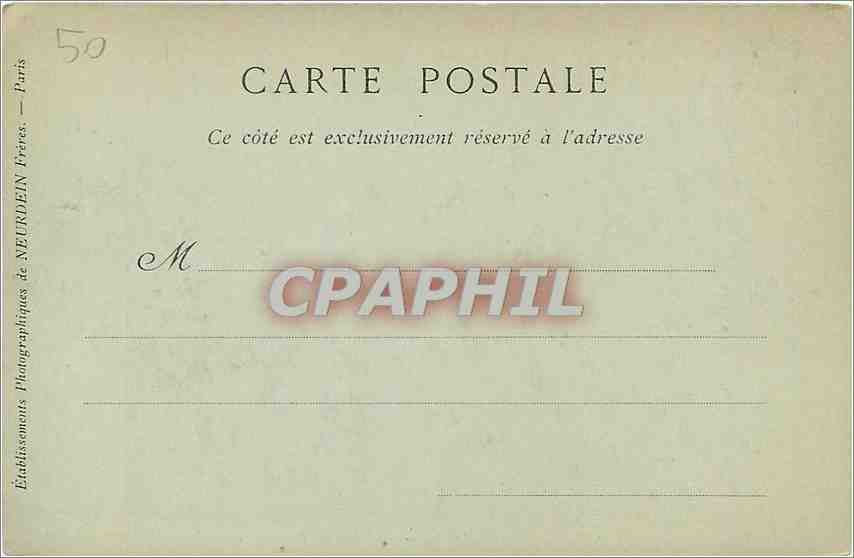 CPA Coutances Vue Generale prise de l'Hotel de la Gare  — Rückseite
