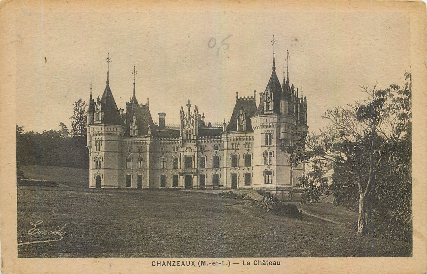 CPA Chanzeaux M et L Le Chateau 