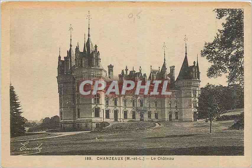 CPA Chanzeaux M et L Le chateau 