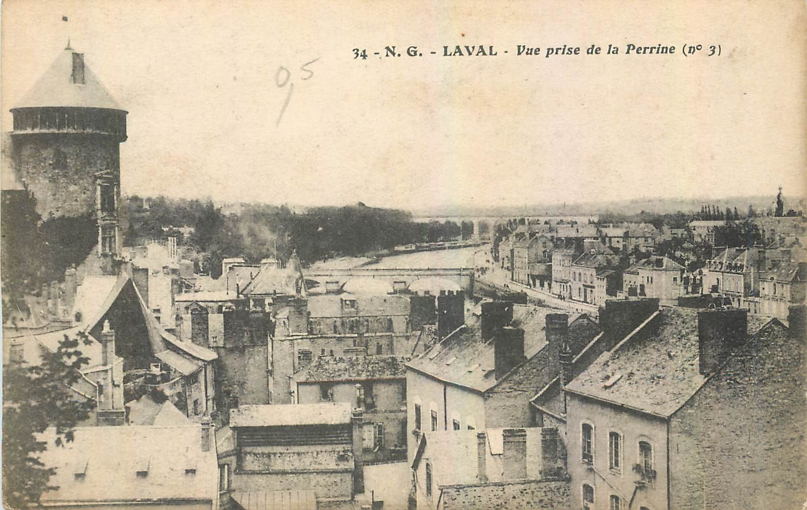 CPA Laval Vue prise de la Perrine 