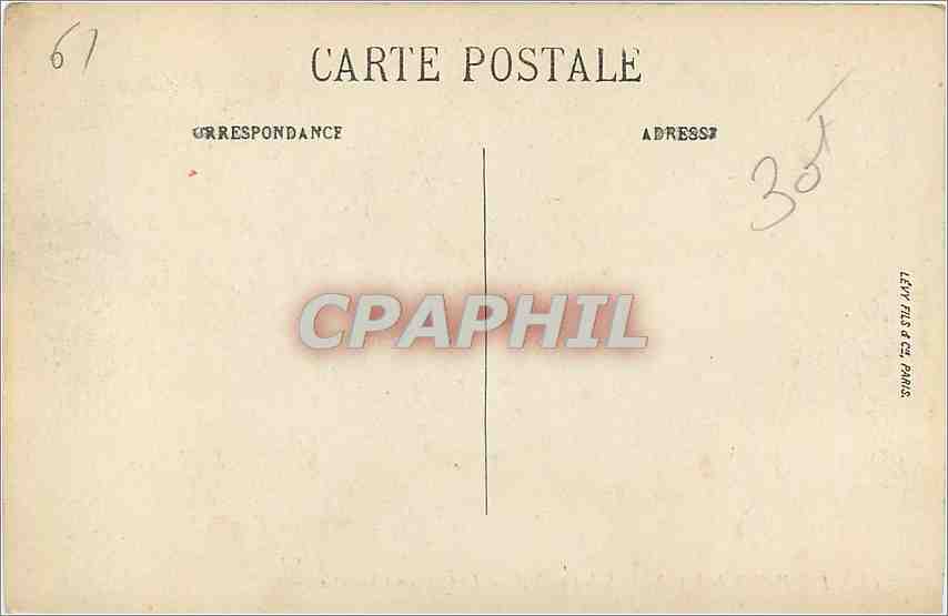 CPA Environs de Bagnoles de l'Orne Le Chateau Chantepie  — Rückseite