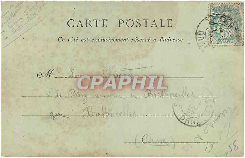 CPA Bagnoles de l'Orne Le Grand Hotel  — Rückseite