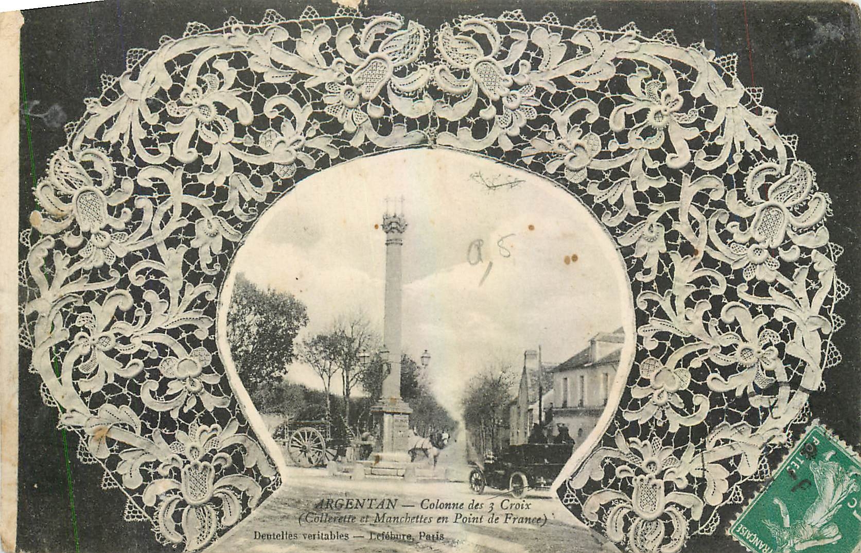 CPA Argentan Colonne des 3 Croix 