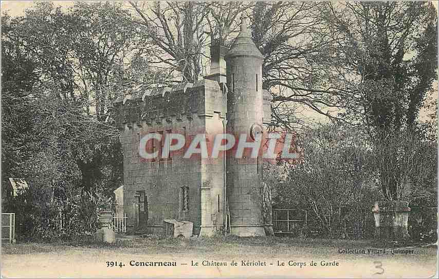 CPA Concarneau Le Chateau de Keriolet Le Corps de Garde 