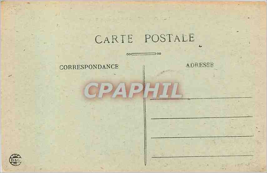 CPA Morgat La Greve de Porz Lonnec  — Rückseite