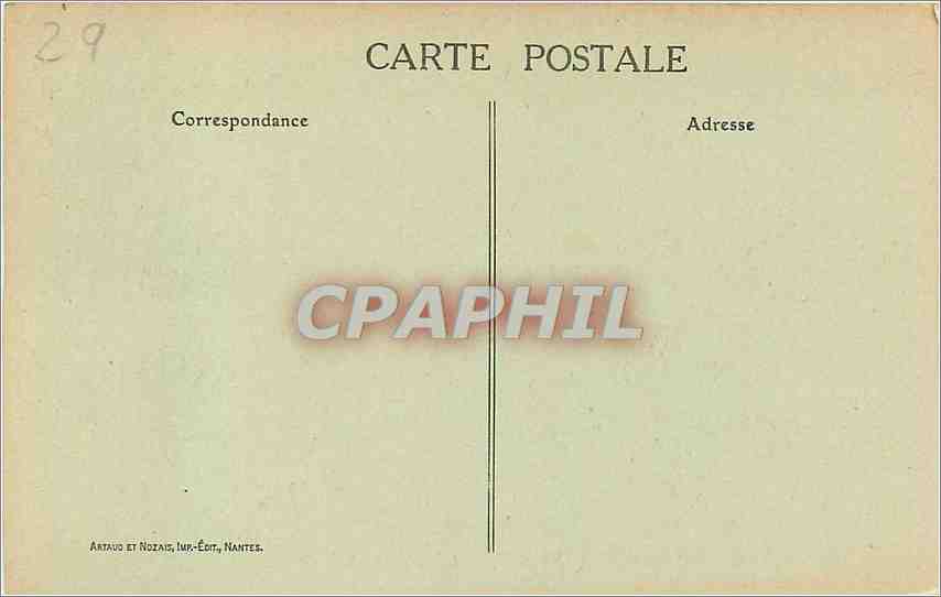 CPA Morlaix Le Port ai clair de lune Bateaux — Rückseite