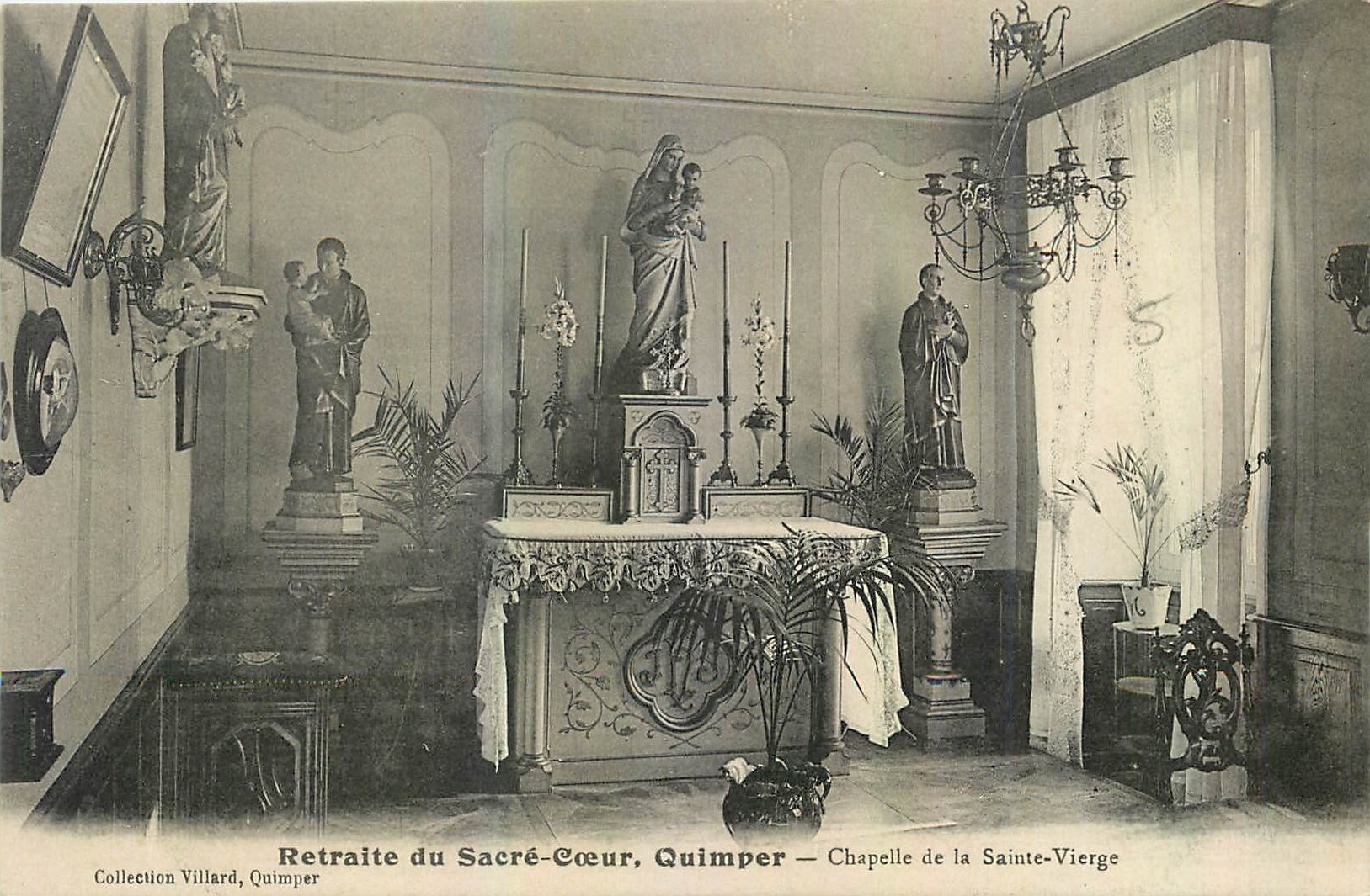 CPA Retraite du Sacre Coeur Quimper Chapelle de la Sainte Vierge 