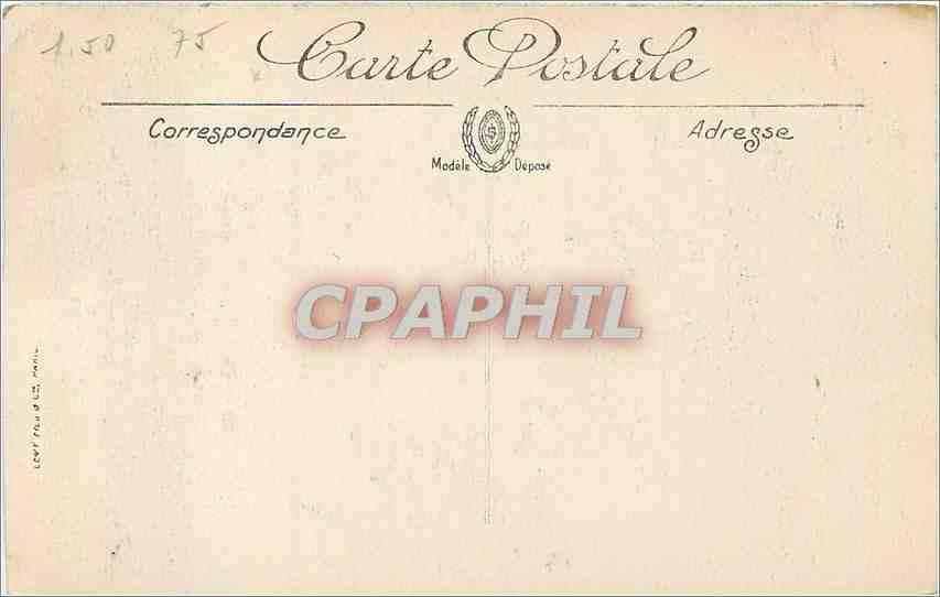 CPA Brest Vue prise des Glacis vers la Place des Portes  — Rückseite