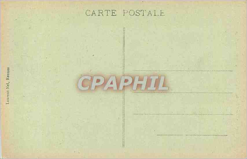 CPA Quimperle Vieille Maison de la Place Saint Michel  — Rückseite