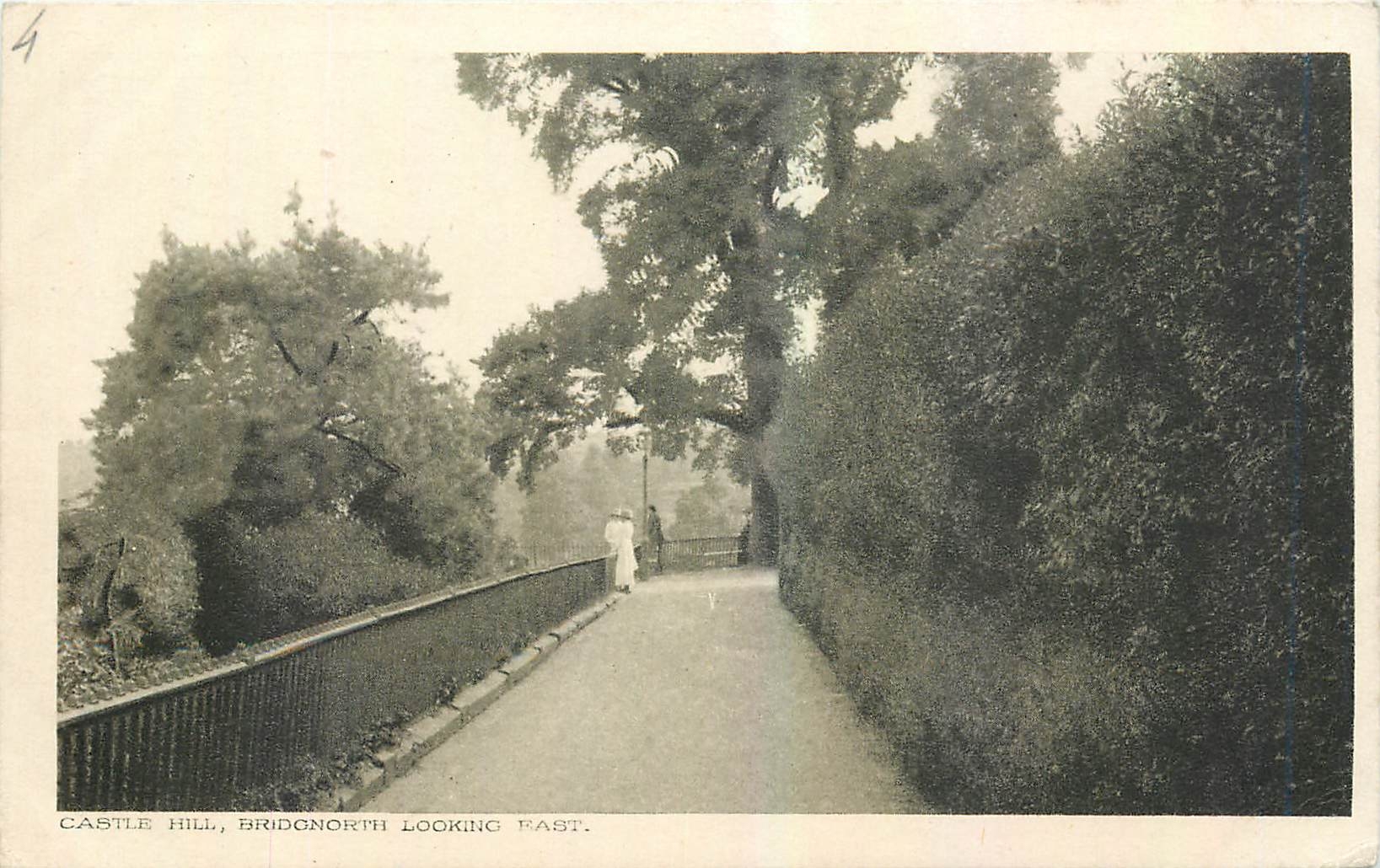 CPA Castle Hill Bridgnorth Looking East 