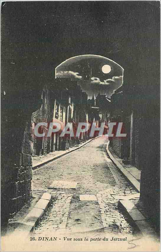 CPA Dinan Vue sous la porte du Jerzual 