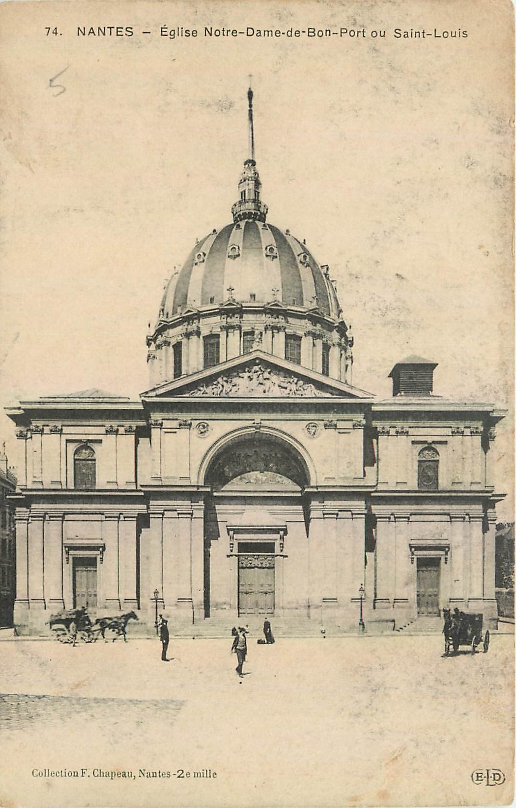 CPA Nantes Eglise Notre Dame de Bon Port ou Saint Louis 