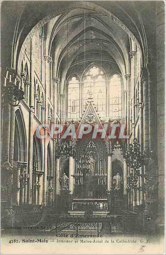 Saint-Male — Intérieur et Maître-Autel de la Cathédrale — G. F. n° 4787